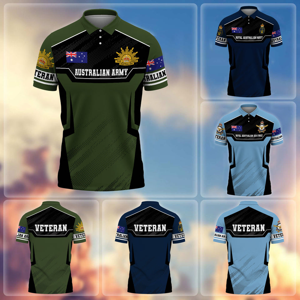 Premium Australian Veteran Polo Shirt 13032601, Gifts For Australian Veterans, Gifts For Independence Day, Veterans Day.