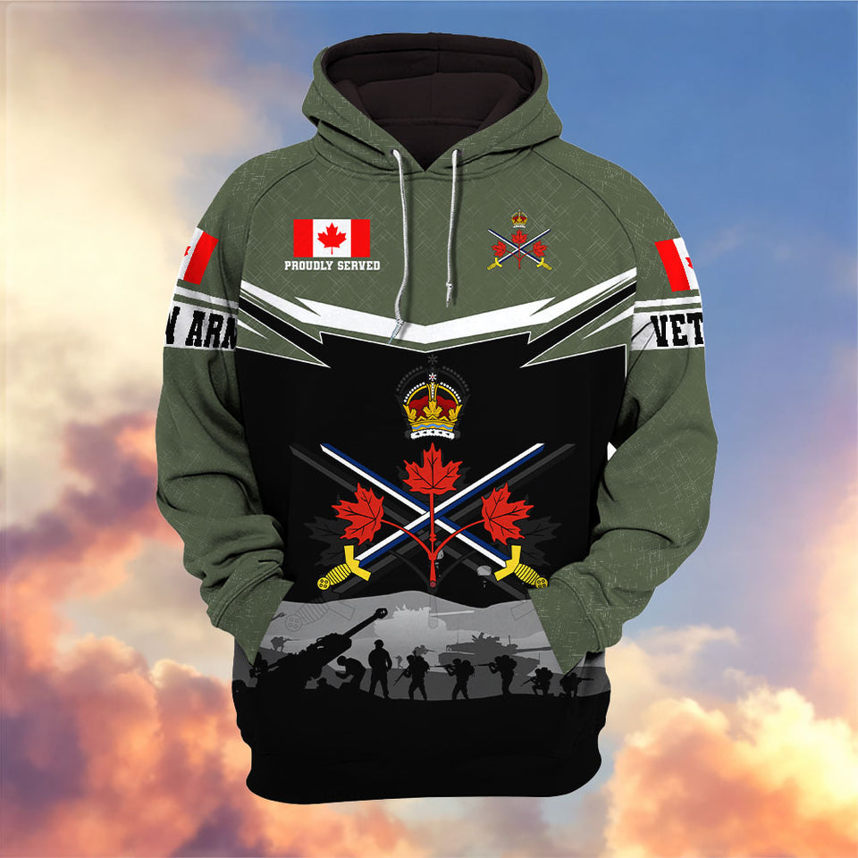 Premium Canadian Veterans Hoodie 12032601, Gifts For Canadian Veterans, Gifts On Father's Day, Veterans Day.