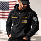 Personalized US Police Name, Dept & Year American Retro Hooded Sweatshirt Printed H1505