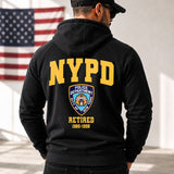 Personalized US Police Name, Dept & Year American Retro Hooded Sweatshirt Printed H1505
