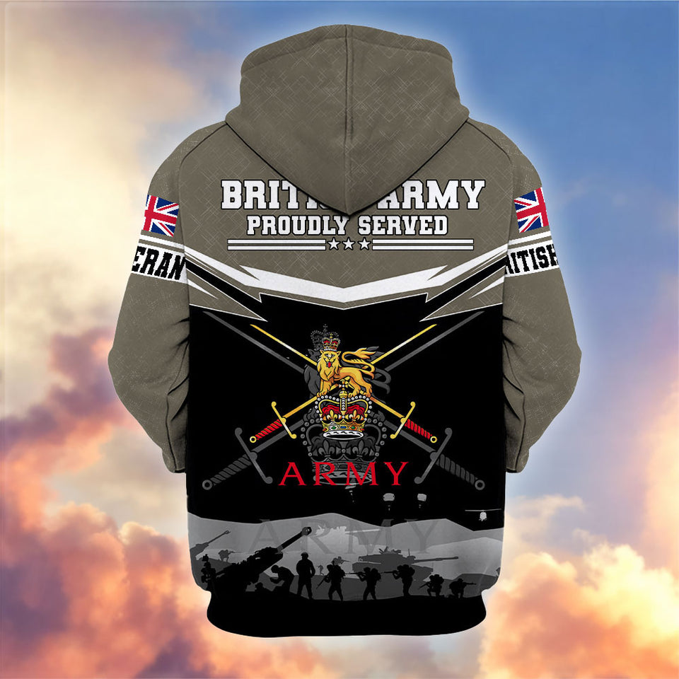 Premium British Veterans Hoodie 12032603, Gifts For British Veterans, Gifts On Father's Day, Veterans Day.
