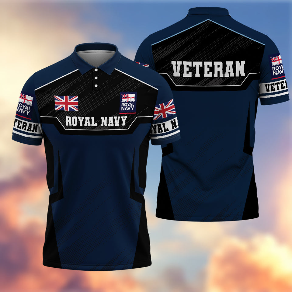 Premium British Veteran Polo Shirt 13032601, Gifts For British Veterans, Gifts For Independence Day, Veterans Day
