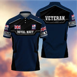 Premium British Veteran Polo Shirt 13032601, Gifts For British Veterans, Gifts For Independence Day, Veterans Day