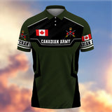 Premium Canadian Veteran Polo Shirt 13032601, Gifts For Canadian Veterans, Gifts For Independence Day, Veterans Day.