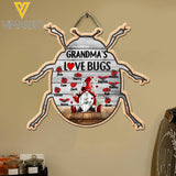 Personalized Grandma's Love Bugs Wood Sign Printed 22APR-HC06