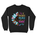 Personalized Grandma Sunflower Tshirt or Sweatshirt Printed QTDT1602