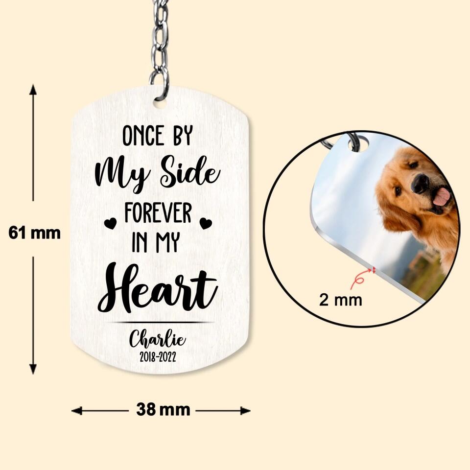 Personalized Upload Your Dog Photo You Are My Favorite Hello And My Hardest Goodbye Keychain Printed PNDT2903