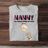 Personalized Grandma Mom Nana Like A Mom But Cooler Kid Name Hand Tshirt Printed 23APR-PN12