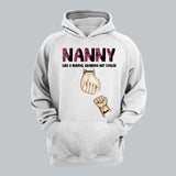 Personalized Grandma Mom Nana Like A Mom But Cooler Kid Name Hand Tshirt Printed 23APR-PN12