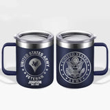 Personalized US Armed Forces With Name And Year Laser Handle Cup Printed 2023197KVH