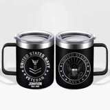 Personalized US Armed Forces With Name And Year Laser Handle Cup Printed 2023197KVH