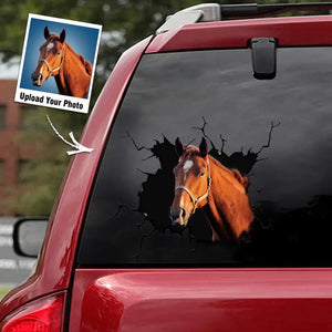 Personalized Upload Your Horse Photo Decal Printed PTN2023146