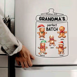 Personalized Christmas 2023 Grandma's Perfect Batch & Kid Names Fridge Decal Printed QTPN23560