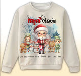 Personalized Nanaclaus With Kid Names Sweater Printed NTMTHN23716