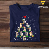 Personalized Upload Your Dog Photo Christmas Tree T-shirt Printed HN23836