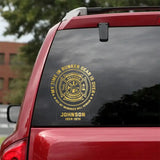 Personalized My Time In Bunker Gear Is Over but My Memories Will Remain Firefighter Retired Decal Printed QTKH867