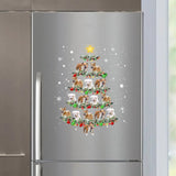 Personalized Upload Your Dog Photo Christmas Tree  Decal Printed KVH870