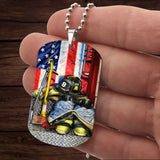 Personalized Firefighter Retired Dog Tag Printed QTPN877