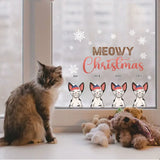 Personalized Meowy Christmas Cat Lovers Gift Christmas Gift Window Decal Printed LDMHN23520