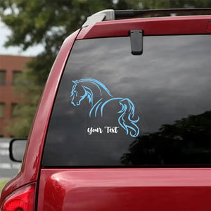 Personalized Horse Lovers Gift Custom Name Decal Printed VQ23890