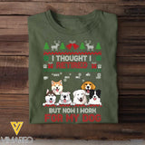 Personalized I Thought I Retired But Now I Work For My Dog Christmas Gift T-shirt Printed HN23929