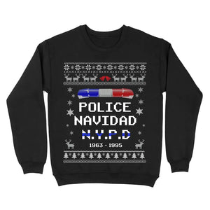 Personalized Police Navidad Custom Year Christmas Gift Sweatshirt Printed LDMKVH23932