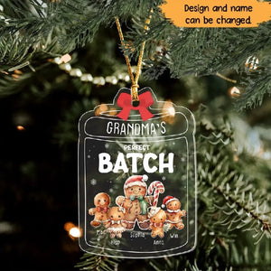 Personalized Grandma's Perfect Batch Grandma Cookie Acrylic Ornament Printed HTHHN23985