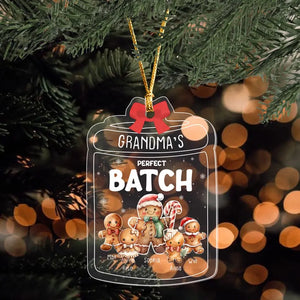 Personalized Grandma's Perfect Batch Grandma Cookie Acrylic Ornament Printed HTHHN23985