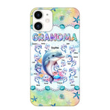 Personalized Grandma Dolphin Kid Names Ocean Vibes Phonecase Printed LVA23989