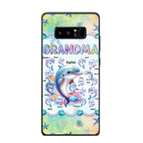 Personalized Grandma Dolphin Kid Names Ocean Vibes Phonecase Printed LVA23989