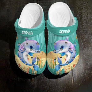 Personalized Dolphin Lover Colorful Clogs Slipper Shoes Printed QTHQ1007