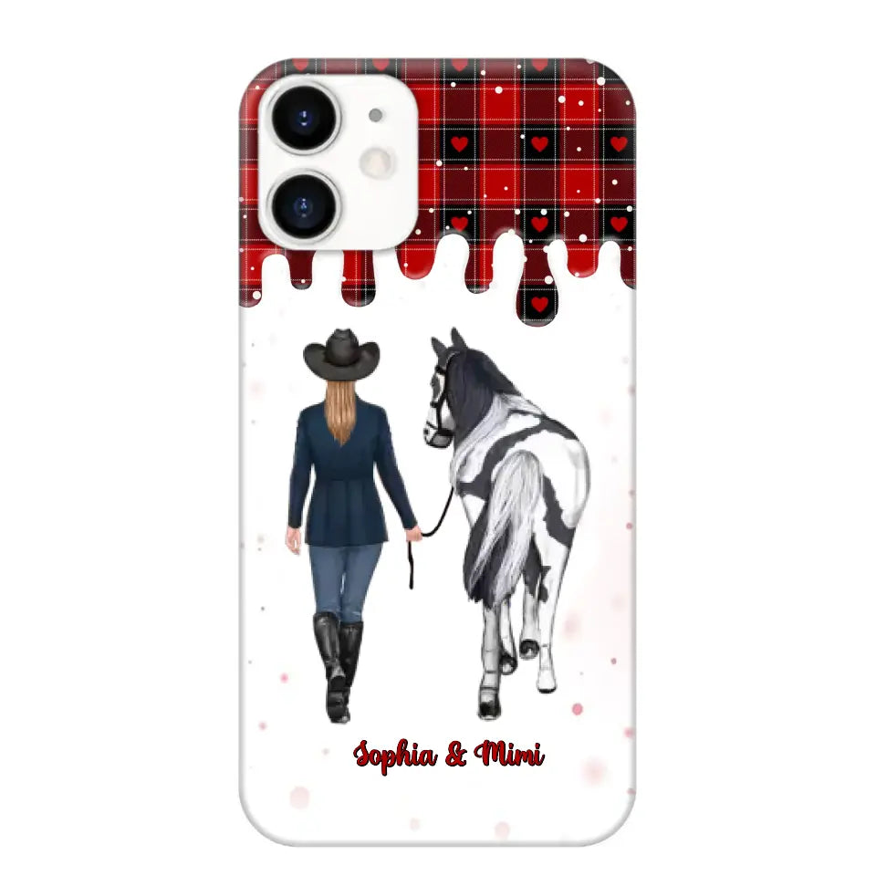 Personalized Horse Girl Custom Name Caro Phonecase Printed VQ231044