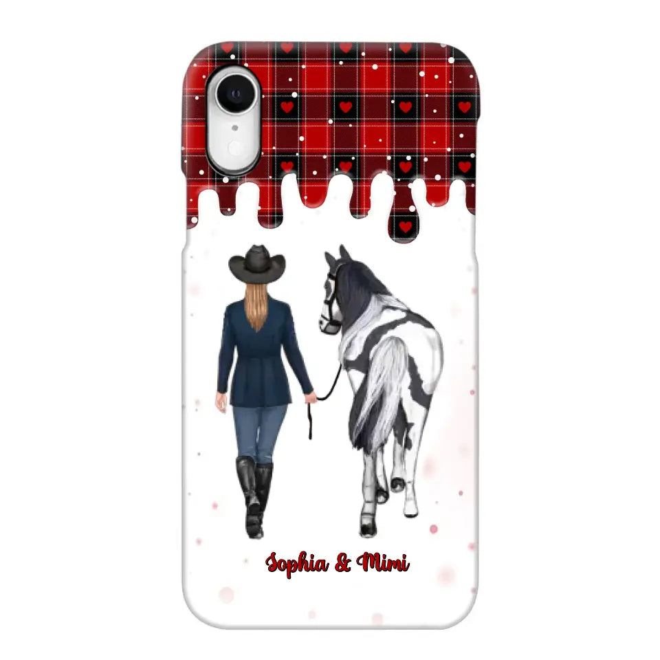 Personalized Horse Girl Custom Name Caro Phonecase Printed VQ231044