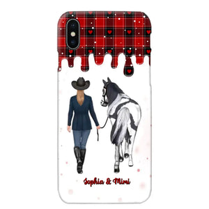 Personalized Horse Girl Custom Name Caro Phonecase Printed VQ231044