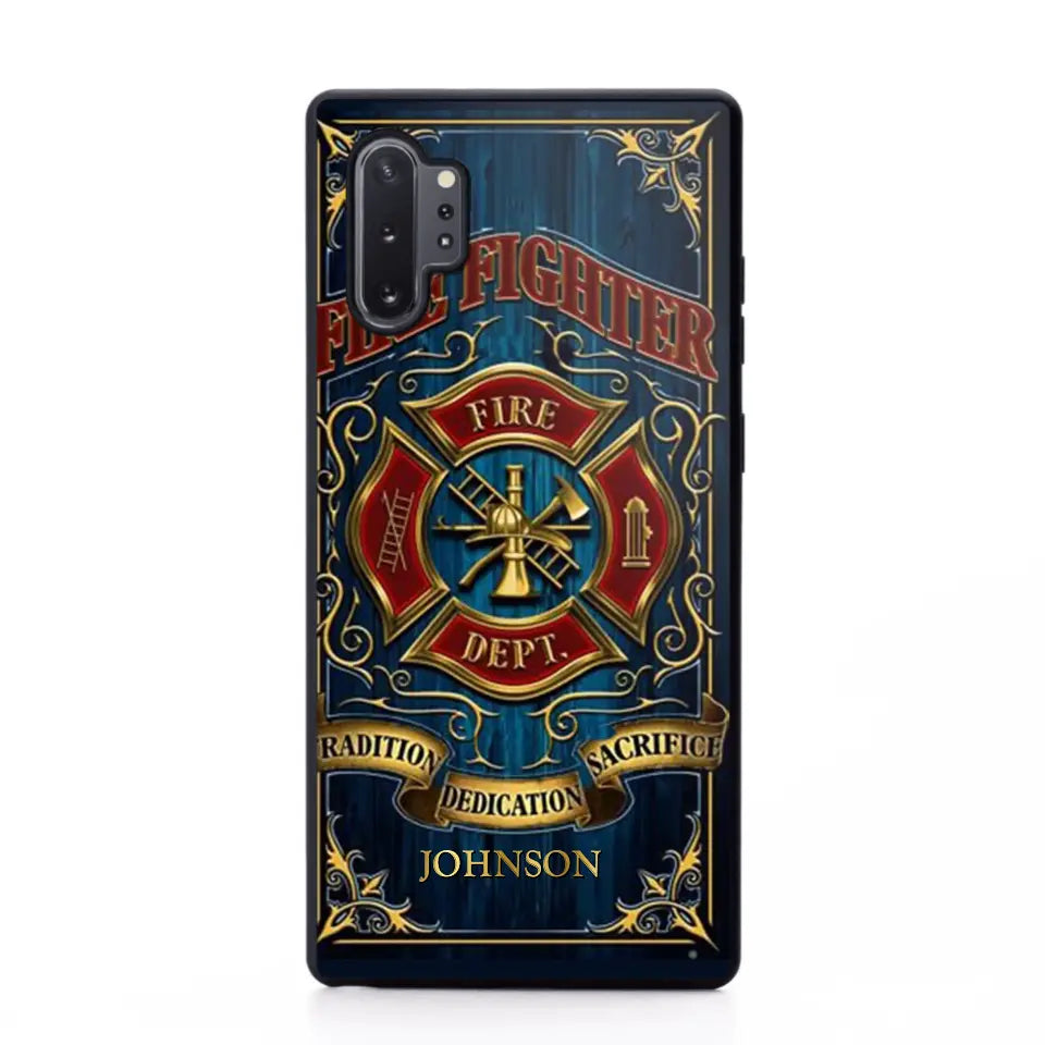 Personalized Fire Dept Radition Dedication Sacrifice Firefighter Custom Name Phonecase Printed QTVQ231046