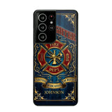 Personalized Fire Dept Radition Dedication Sacrifice Firefighter Custom Name Phonecase Printed QTVQ231046