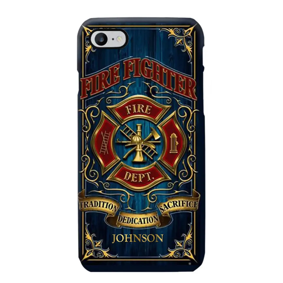 Personalized Fire Dept Radition Dedication Sacrifice Firefighter Custom Name Phonecase Printed QTVQ231046