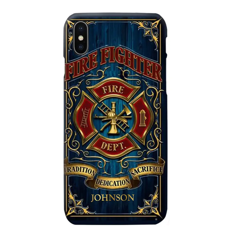 Personalized Fire Dept Radition Dedication Sacrifice Firefighter Custom Name Phonecase Printed QTVQ231046