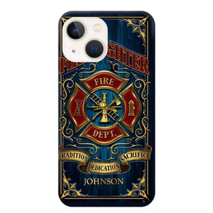 Personalized Fire Dept Radition Dedication Sacrifice Firefighter Custom Name Phonecase Printed QTVQ231046