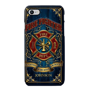 Personalized Fire Dept Radition Dedication Sacrifice Firefighter Custom Name Phonecase Printed QTVQ231046