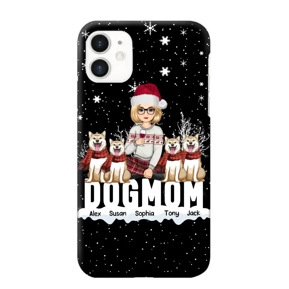 Personalized Dog Mom Girl Xmas Dog Lovers Gift Christmas Gift Phonecase Printed LVA231063