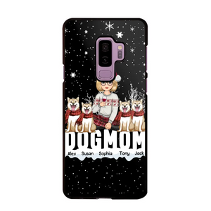 Personalized Dog Mom Girl Xmas Dog Lovers Gift Christmas Gift Phonecase Printed LVA231063