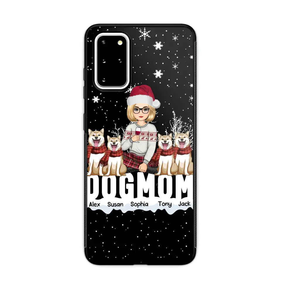 Personalized Dog Mom Girl Xmas Dog Lovers Gift Christmas Gift Phonecase Printed LVA231063