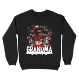 Personalized i Love Being A Grandma Snowman  Hearts with Kid Names Xmas Snow Vibes Christmas Gift Sweatshirt Printed HN231085