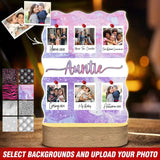 Personalized Upload Your Photo Auntie Gift LED Night Light Acrylic LED Lamp Printed HTHVQ231156