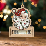 Personalized Upload Your Photo Money Holder Christmas Gift Wooden Ornament Printed NMTVQ231172