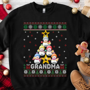 Personalized Title Grandma Snowman Christmas Gift Sweater Printed QTLVA1193