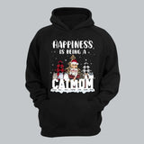 Personalized Happiness Is Being A Cat Mom Cat Lovers Gift Christmas Gift Hoodie 2D Printed LVA231221