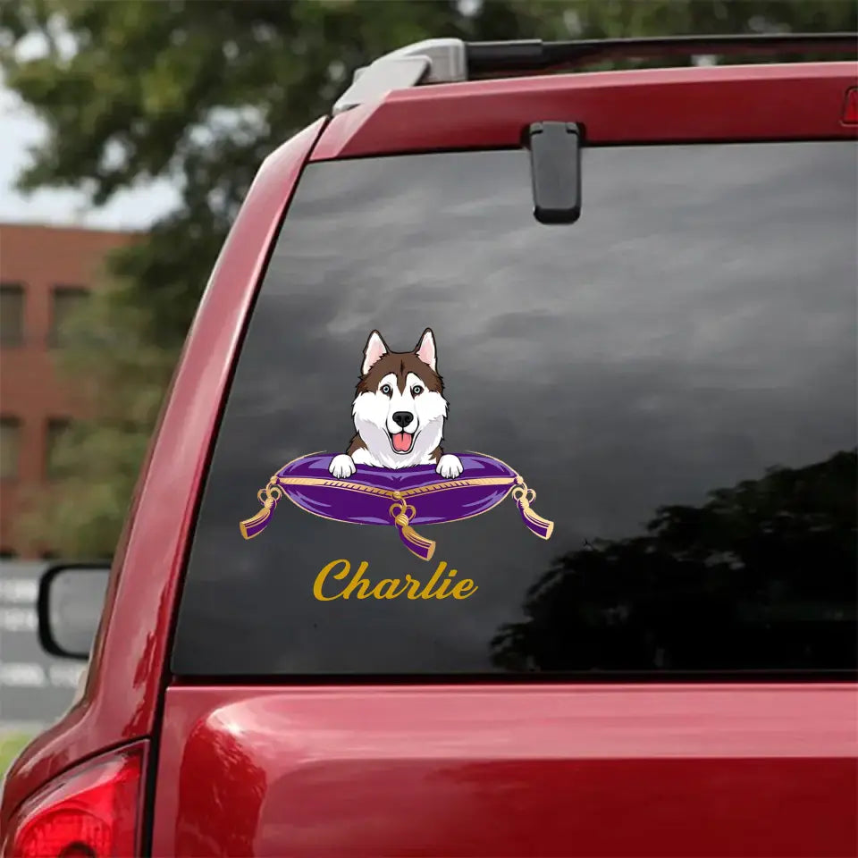 Personalized Dog Royal Custom Name Decal Printed QTKH1224