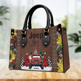 Personalized Jeep Girl Custom Name Christmas Gift Leather Bag Printed VQ231243